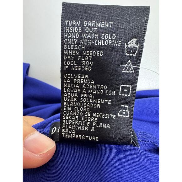 Design History Maxi Skirt Admiral Blue Missy Medium Stretch Pill On Modest - Picture 10 of 10